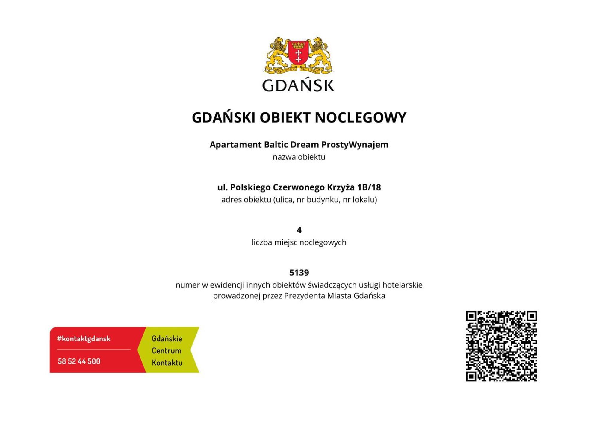 Apartament Baltic Dream Prostywynajem Gdansk Brzezno מראה חיצוני תמונה